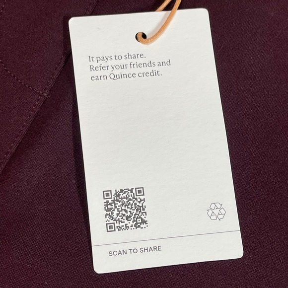 NWT Quince Ultra Stretch Ponte Straight Leg Pants Burgundy Womens Size S - Picture 5 of 12